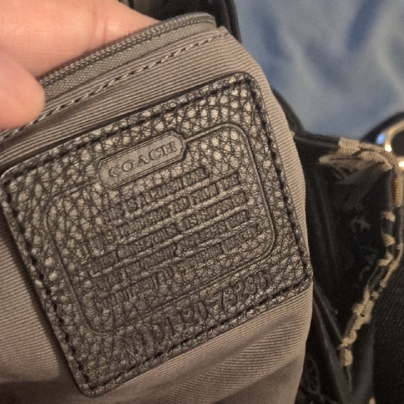 Coach Black and White Graphic Backpack/Body Bag - Picture 8 of 9